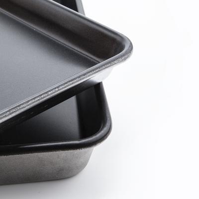 China Wholesale Good Quality Disposable Flat Aluminum Biscuit Cake Baking Tray for sale