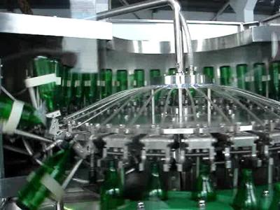 China PLC basierte Glasflaschen-Füllmaschine Monoblock für Sodawasser/alkoholfreies Getränk zu verkaufen