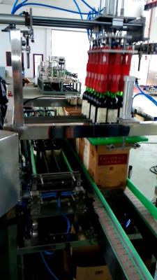 China Professional Single Column Beer / Water Bottle Packaging Machine 15 Case / Hour for sale