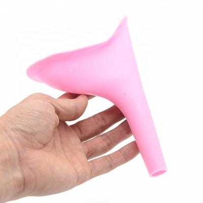 China Modern Travel Outdoor Camping Stand Up Pee Toilet Urinals Portable Women Female Urinal Soft Silicone Urination Device for sale