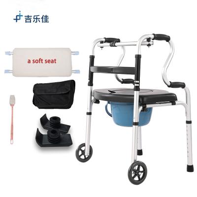 China Factory sales convenient walking aid with sled mat and storage bag wheels walker facilitates for older adults with disabilities for sale