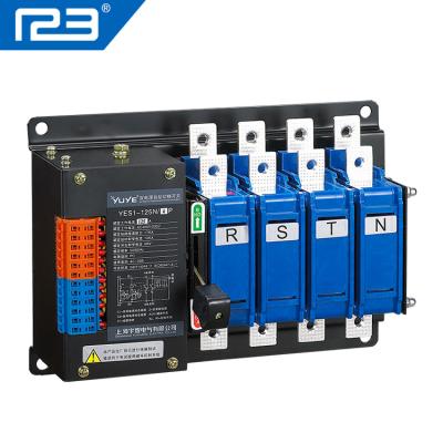 China N TYPE 3 phase automatic transfer switch generator change over switch YES1-125N/4P for sale