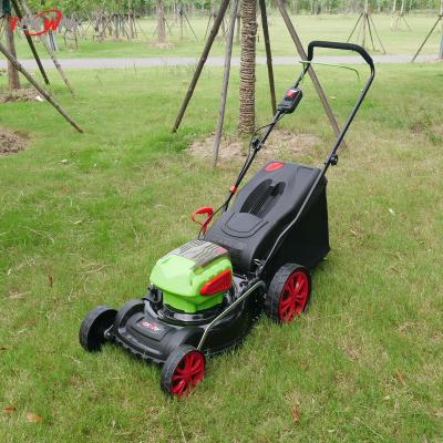 China 4 In 1 Cordless Battery Powered Lawn Mowers 400mm Cutting With Brushless Motor for sale