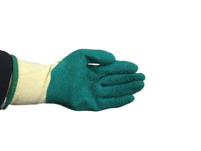 China 90g Gardening Machines Latex Glove With 13 Gauge Of Cotton Material For Construction for sale