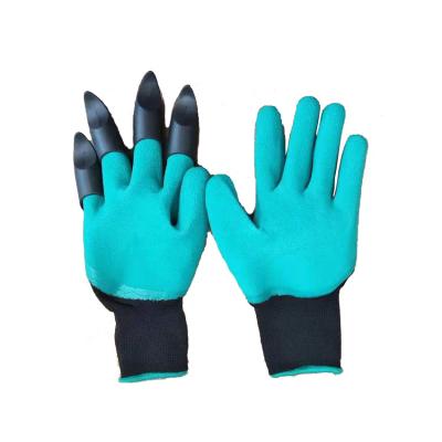 China Natural Latex Garden Loose Claw Labor Gloves With Nylon Heart for sale