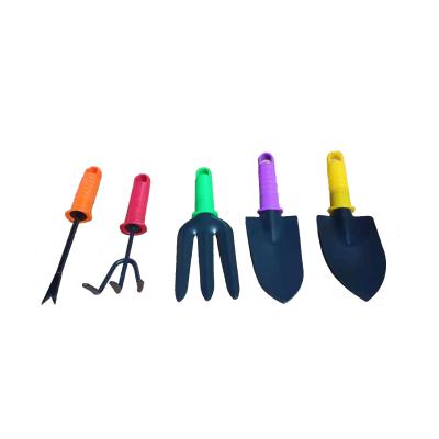 China 5 Piece Shovel Rake Garden Tools Set Garden Planting Tools For Balcony Flowers for sale