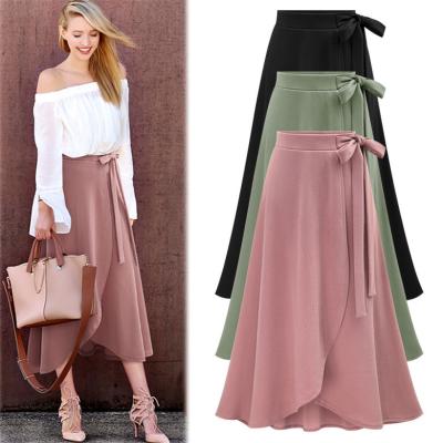 China Largas Customized Ikebel Anti-Static Long Wrap Skirt Sexy Dinner Dress Clothes Casual Women's Career Plus Size Elegant Skirt for sale