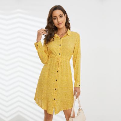 China Women's New Arrival Ikebel Long Sleeve Women's Sexy Mini Dresses Summer Casual Anti-Static Shirt Dress Mini Dresses for sale