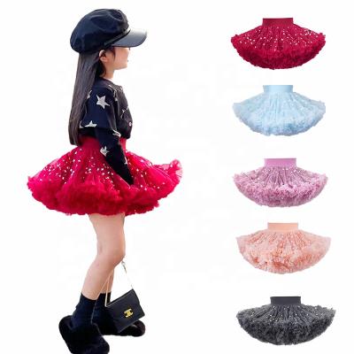 China 2nd Generation Star Princess Tutu Waistband Breathable Fluffy Half-Length Wide Ballet Skirt Small Hot Shine for sale