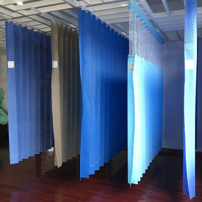 China Fire Retardant Standard Hospital Bed Screen Customized Disposable Curtain for sale