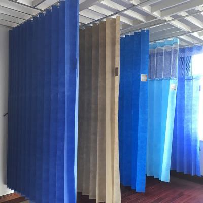 China Hospital Flame Retardant High Quality Antibacterial And Flame Retardant Disposable Curtain Screen Curtain for sale