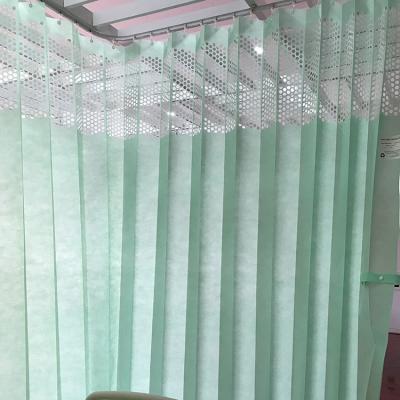 China Fire Retardant Disposable Anti Bacterial Hospital Bed Screen Curtain Fabric for sale