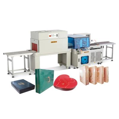 China Food Chain Sealer Machine Vertical Heat Shrink L Type Sealer With Shrink Tunnel Machine for sale