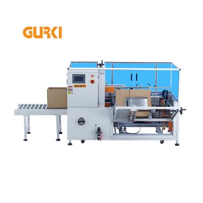 China Automatic Bottom Assembler Food Carton Case Box Assembler Box Assembler Tape Lower Automatic Assembler for sale