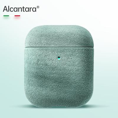 China Simple Easy Wireless Earphone Leather For ALCANTARA Case For Designers Airpods Case Protective Cover 2021 for sale