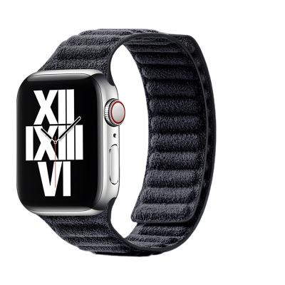 China Gorgeous Luxury For Apple Watch Band 44mm 40mm, For Alcantara Watch Bands For iWatch Band Strap Case for sale