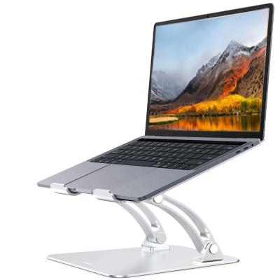 China Aluminum Stand (Waist) Soporte De Para Non-slip Adjustable Angle Multi Folding Metal Laptop Stand For Laptop for sale