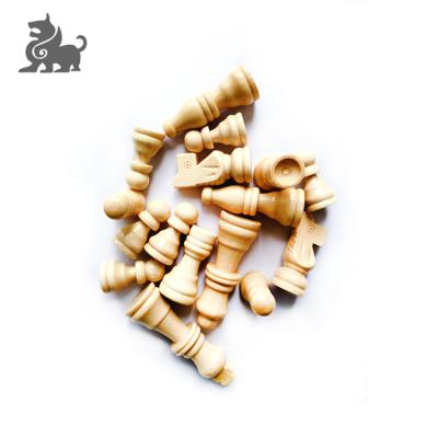 China Wooden Wood Carved Wooden Game Pieces Board Game Pawn for sale