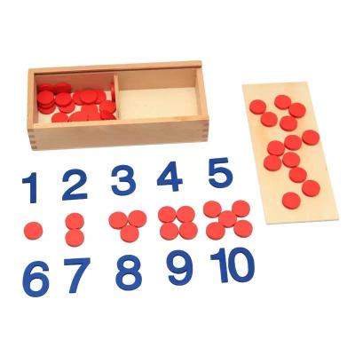 China Wooden wooden bit set digital logic montessori matching game for sale