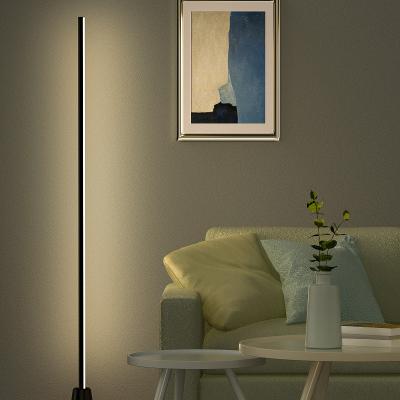 China Nordic Minimalist RGB Ambient Light Premium For Living Room LED Black Metal Luminaria for sale