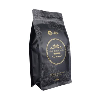 China Wholesale Custom Moisture Proof Printed Flat Bottom Aluminum Foil Coffee Packaging Ziplock Bag With One Way Valve for sale