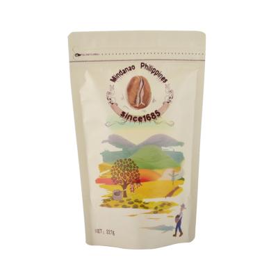 China Moisture Proof Custom Printed Laminated Aluminum Foil Backing Up Pouch Coffee Bags for sale