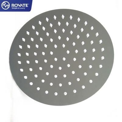 China ROVATE Factory Wholesale Price Modern Bathroom Shower Accessories , 201 Stainless Steel Ultra Thin Shower Head Square Around Modern Style for sale