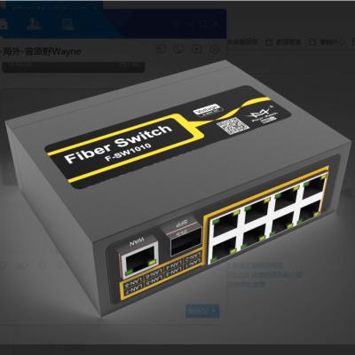 China 2 F-SW1010 Industrial PoE Ethernet Switch Poe Switch 8 Ports Unmanaged for sale