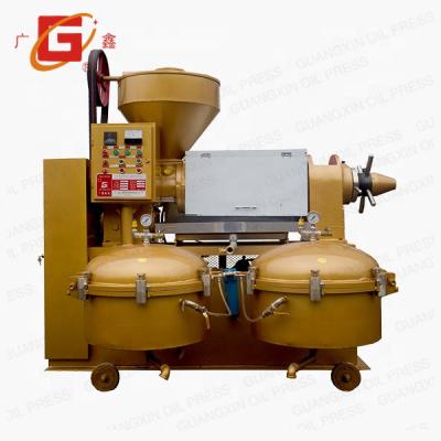 China YZLXQ120 dry oil seed combined oil press and oil filter used for sunflower seeds in Tanzania for sale