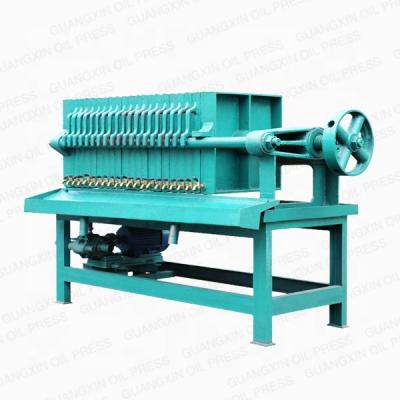 China Farmer Market Workshop Production Line 500 Liters Per Hour Oil Filter Machine Plate Press Filter For Crude Oil for sale