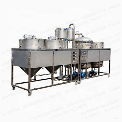 China food & Beverage Plant 1.5-3tons Per Day Mini Oil Refinery Machine Automatic Cold And Hot Soybean Oil Refining Machine Year Pressing Machine Suppliers 1 for sale