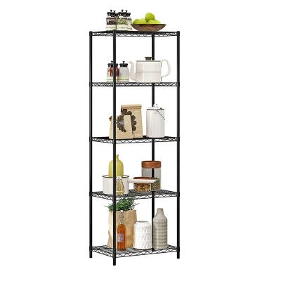 China Adjustable Sustainable 5-Shelf, Heavy Duty Storage Shelving Unit on 4