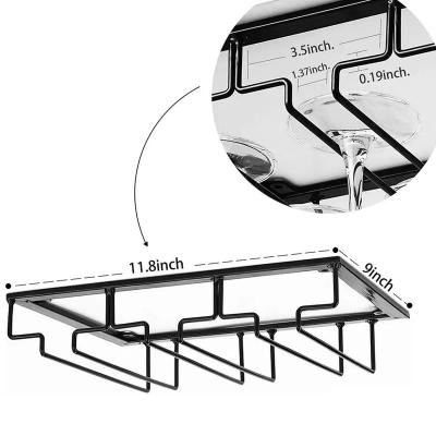 China Other Cabinet Stemware Under Rack, Wine Rack Glass Storage Hanger Iron Glass Hardware for Kitchen, Bar, Restaurant for sale