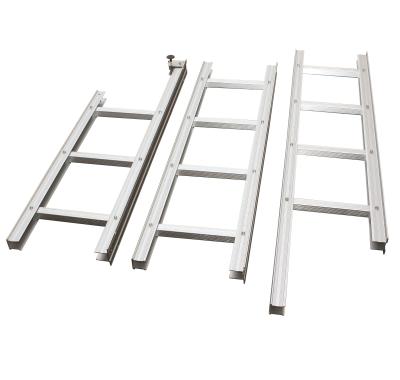 China Retractable Aluminum Folding Ladders Low Price Sales Household Emergency Extension Fire Exit Ladder/Escape Exit Ladder/Folding Escape Ladder for sale