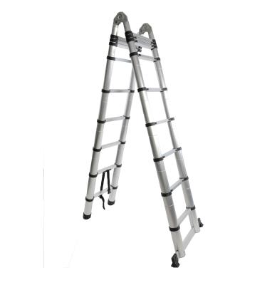 China Aluminum Telescopic Hook Ladder Professional Factory Made Folding Ladders for sale