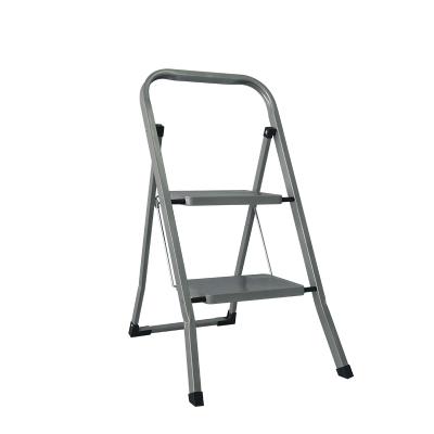 China Portable Folding Ladders 2 Step Household Metal Folding Ladder Stool GS for sale