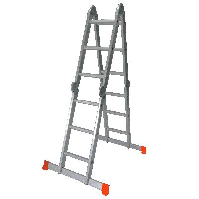 China Folding Ladders Household Step Ladder Aluminum Multifunctional Lightweight Extended Ladder for sale