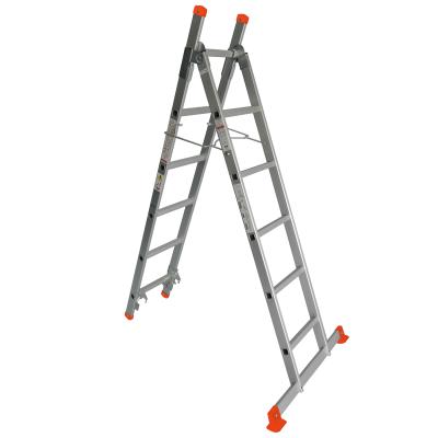 China Multifunctional Industrial Folding Ladders Folding Ladders TUV/GS 2x6 Aluminum Extension Ladder for sale