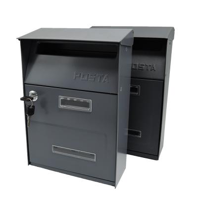 China Good Quality Apartment Wall Mounted Outdoor Wall Mounted Mailbox Mail Steel Box for sale