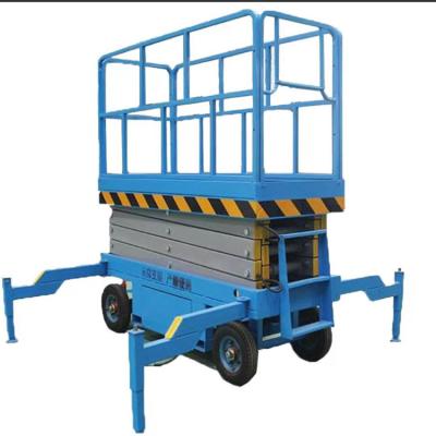 China Hotels 4-18m liftDiesel aerial lift electric shear lift mobile fork type work platform liftDiesel driven scissor type for sale