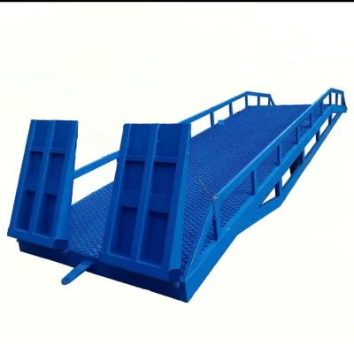 China Hotels 6-18ton 1.1-1.8m Mobile Container Dock Yard Truck Car Ramp Lift Adjustable Unloading Platform for sale