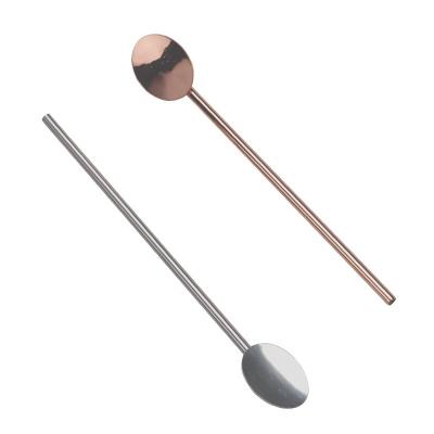 China Disposable Multifunctional Stainless Steel Stirrers Straw for sale