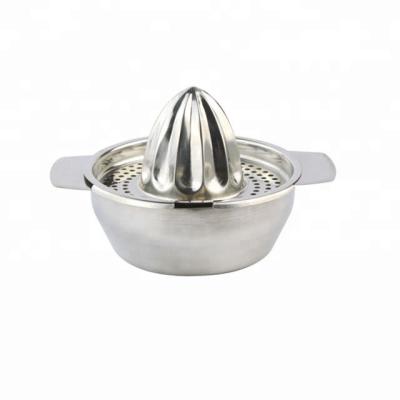 China Metal Hand Orange Citrus Citrus Juicer Lemon Squeezer With Bowl Squeezer Strainer for sale