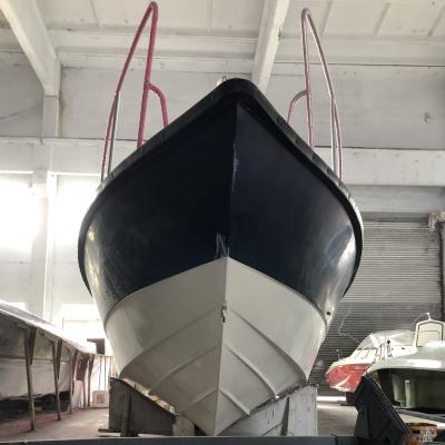 China Fiberglass 12 People Fiberglass Material High Speed ​​Gasoline Passenger Boat for sale