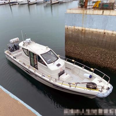 China Fiberglass 10.6 Meter Twin Motor Fiberglass High Speed ​​Boat For Offshore Work Fishing for sale