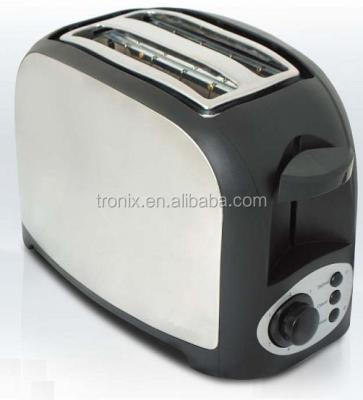 China Car Defrost / Bagel / Cancel Function , Crumb Store 2 Slice INOX Removable Bread Toaster for sale