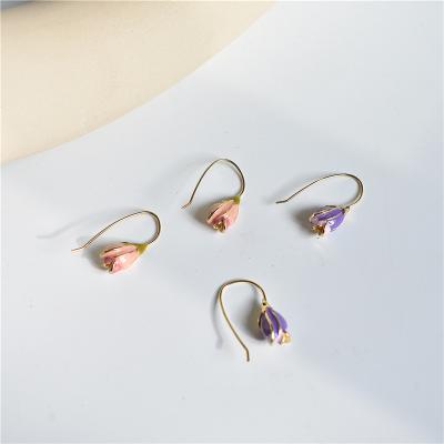 China CLASSIC Tulip Flower Petal Female Drop Earrings For Women Luxury Earrings Jewelry for sale