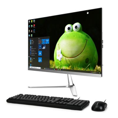 China USB port 23.8 inch 1920*1080 hd screen aio desktop pc i5 4th gen ssd 256G monoblock pc wifi all in one pc for sale