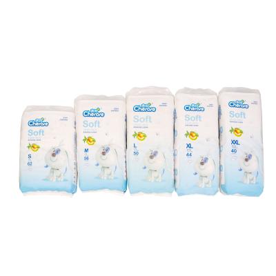 China ODM OEM Dry Surface Baby Newborn Diapers 3D Leakproof Magic Tape for sale