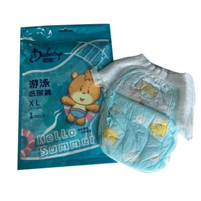 China Fluff Pulp Disposable Swim Diapers for sale